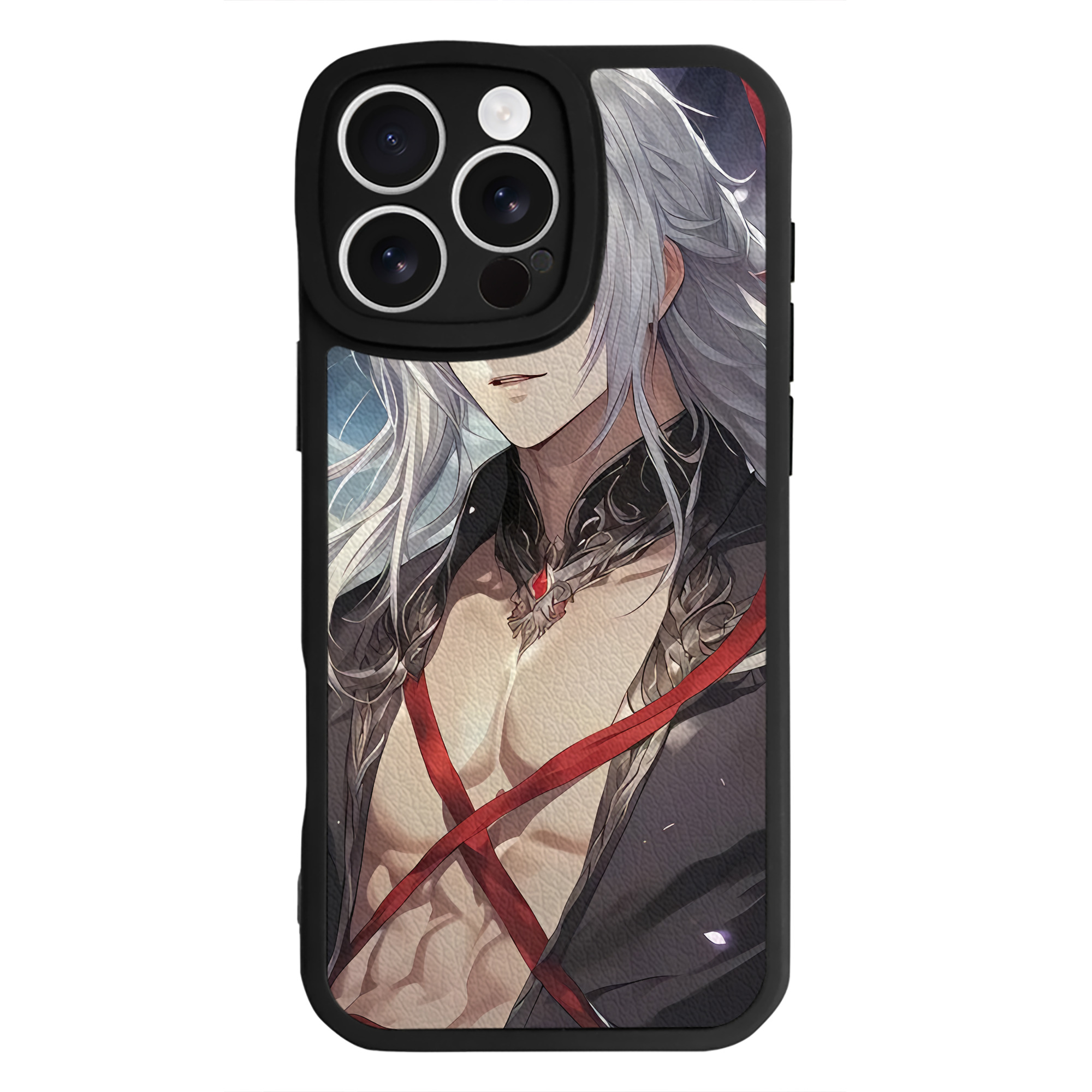 （画像用） 刀剣乱舞 Touken Ranbu 【iPhone 16シリーズ対応】シリコンスマホケース（レザー調） 材質：シリコン